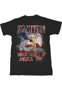 Paradiso Clothing LED ZEPPELIN STARS N STRIPES USA - Print T-shirt - black