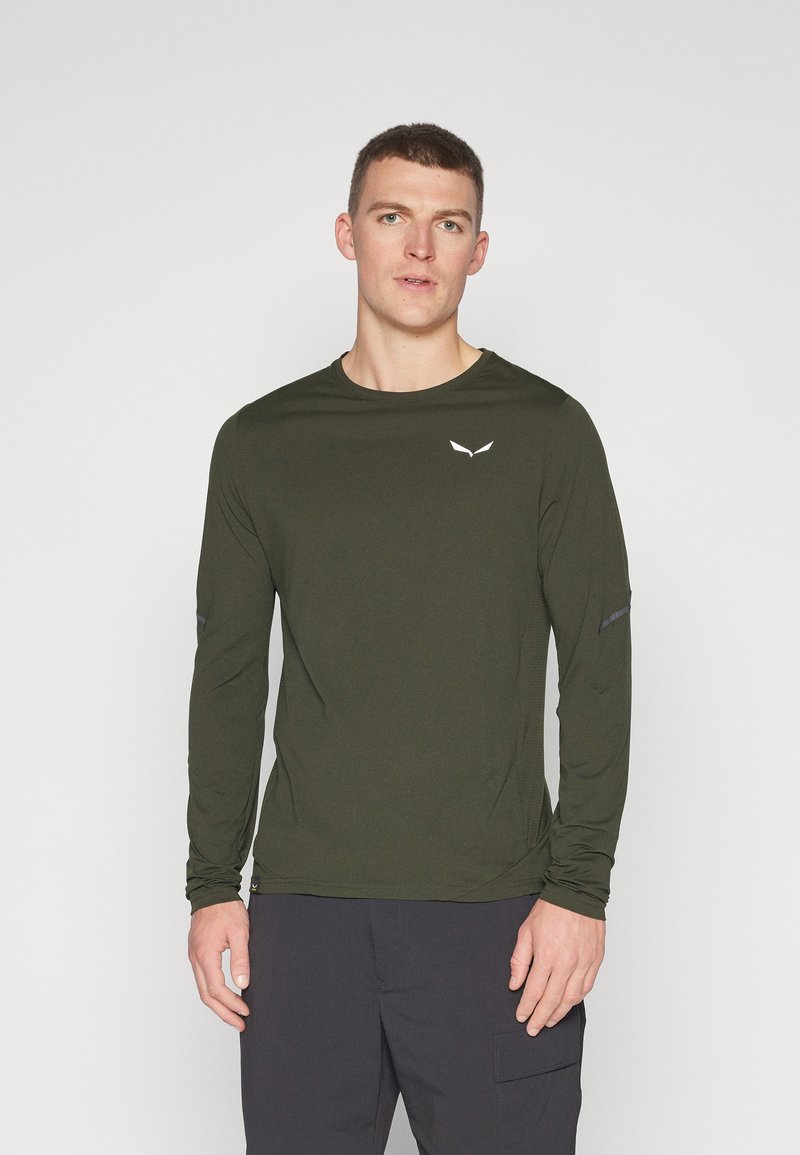 Salewa PEDROC DRY TEE - Hosszú ujjú felső - dark olive