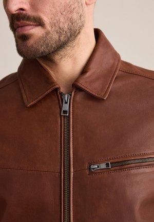 Next, Leather jacket - brown