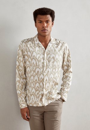 LEAF SHIRT - Camisa - stone