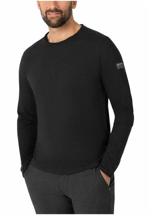 BASIC - Long sleeved top - caviar black