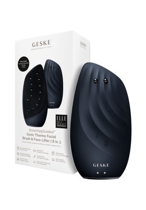 SONIC THERMO FACIAL BRUSH FACE-LIFTER | 8 IN 1 - Skincare tool - black