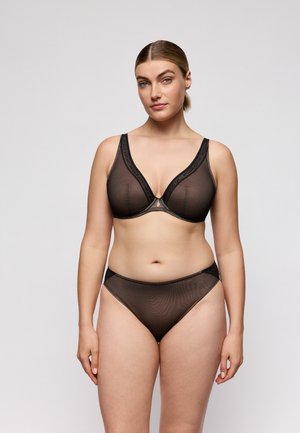 TWIST COOLS HALF PADDED PLUNGE - Soutien-gorge push-up - black