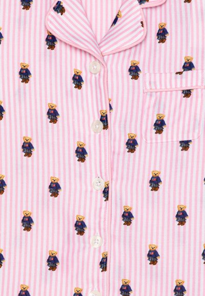 Polo Ralph Lauren BEAR PANT - Nachtwäsche Set - white/carmel pink