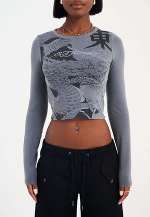 Ed Hardy VIBRANT DRAGON LONG SLEEVE - Camiseta de manga larga - black