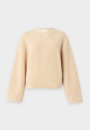 CLOSED, CREW NECK - Felpa in pile - almond cream