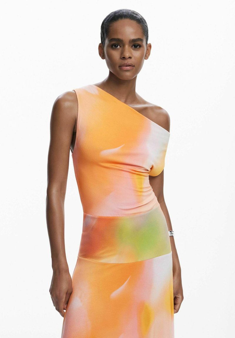 Robe Desigual Taille L/40 - Multicouleur - Style évasé - Longueur 107 Cm - Occasion Très Bon état