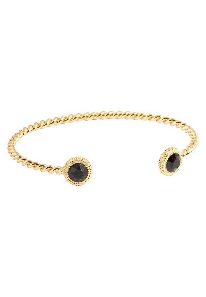 Lovisa BLACK ONYX TWISTED CUFF Armband gold coloured/goldfarben