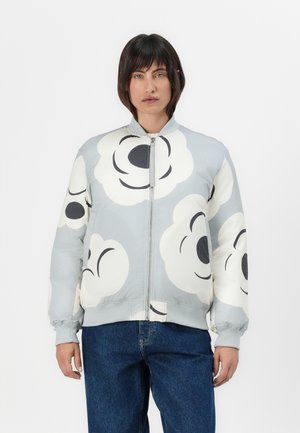 BLOSSA TUMMA - Bomber Jacket - grey/off white/dark grey