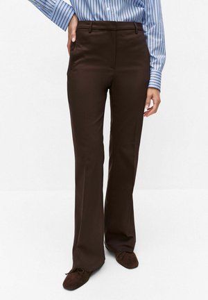 STOCKH LM, DESI FLARE TROUSERS - Pantalon classique - dark brown