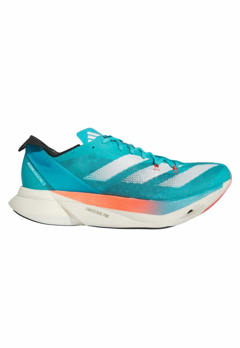 adidas Performance ADIZERO ADIOS PRO 3 - Løpesko for vei - lucid cyan cloud white bright red