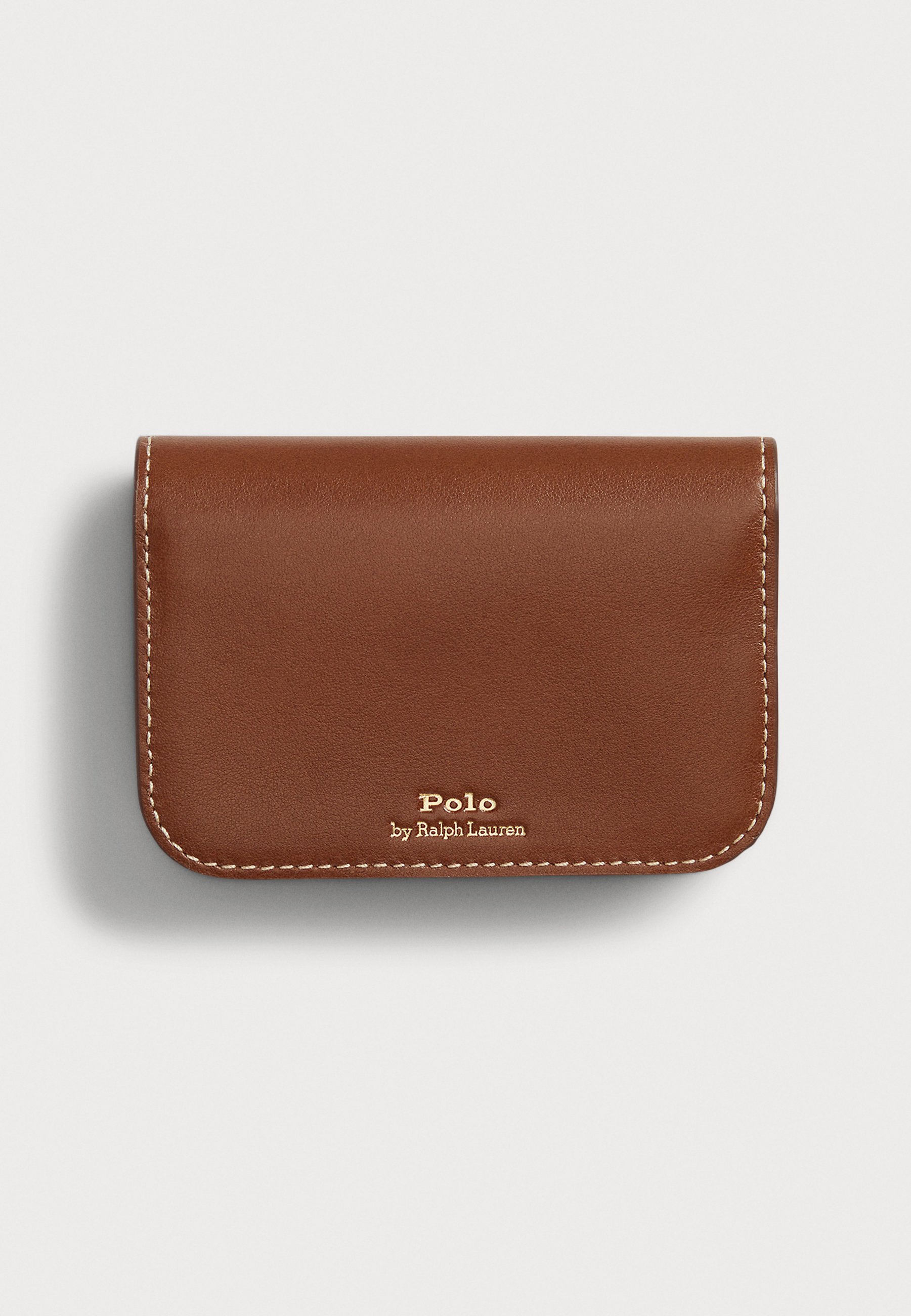 POLO RALPH LAUREN ケース ブラウン Polo Ralph Lauren POLO ID LEATHER FOLD-OVER CARD CASE