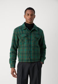 Scotch & Soda CHECKED OVERSHIRT - Light jacket - green