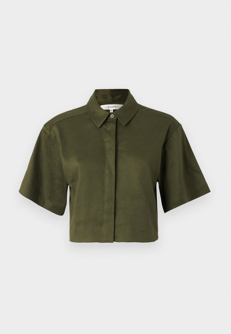 FRAME Overhemdblouse donkergroen FRAME Overhemdblouse donkergroen
