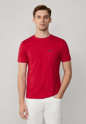 INDEMODABLE - T-shirt basic - berry red