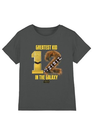 Star Wars STAR WARS GREATEST KID C3PO CHEWBACCA - Print T-shirt - dark grey