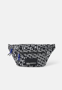 KARL LAGERFELD SQUARE - Sac à main - denim/white/denim bleu