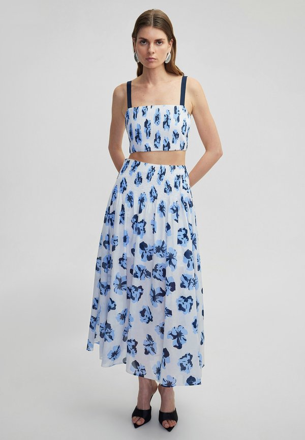 FLORAL PRINT BUTTONED  - Faltenrock