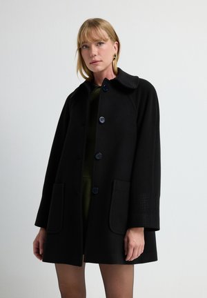 Klassischer Mantel - black