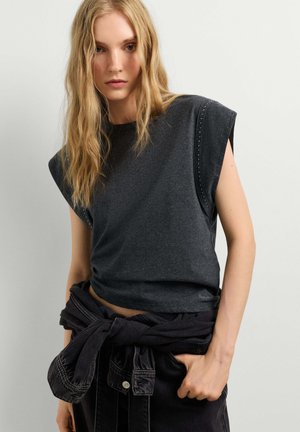 Pepe Jeans, PEPE JEANS BASIC T-SHIRT BRITANY - Camiseta estampada - dark grey marl