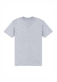 Grå bomull T-shirt med korta ärmar och rundad hals. Enfaldig design, mjuk textur, ingen grafik eller utmärkande detaljer.