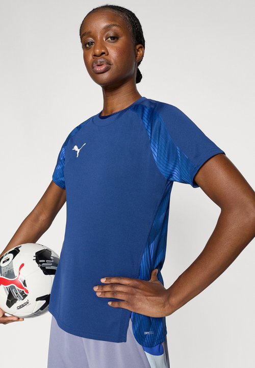 PUMA INDIVIDUALBLAZE - Sports T-shirt - blue jewel/white — photo 4