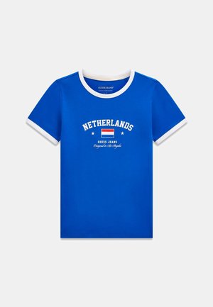 Guess Jeans, NATION T-SHIRT - T-shirt imprimé - blau