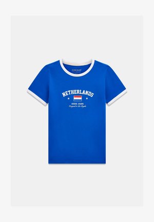 Guess Jeans, NATION T-SHIRT - T-shirt imprimé - blau