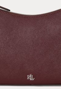 Lauren Ralph Lauren CROSSHATCH LEATHER MEDIUM DANNI BAG - Håndtasker - dark garnet
