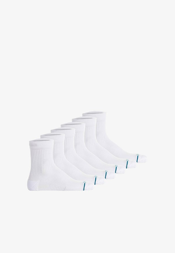 UNISEX 6ER PACK - ICON QUARTER LOGO BASIC - Socks - weiß