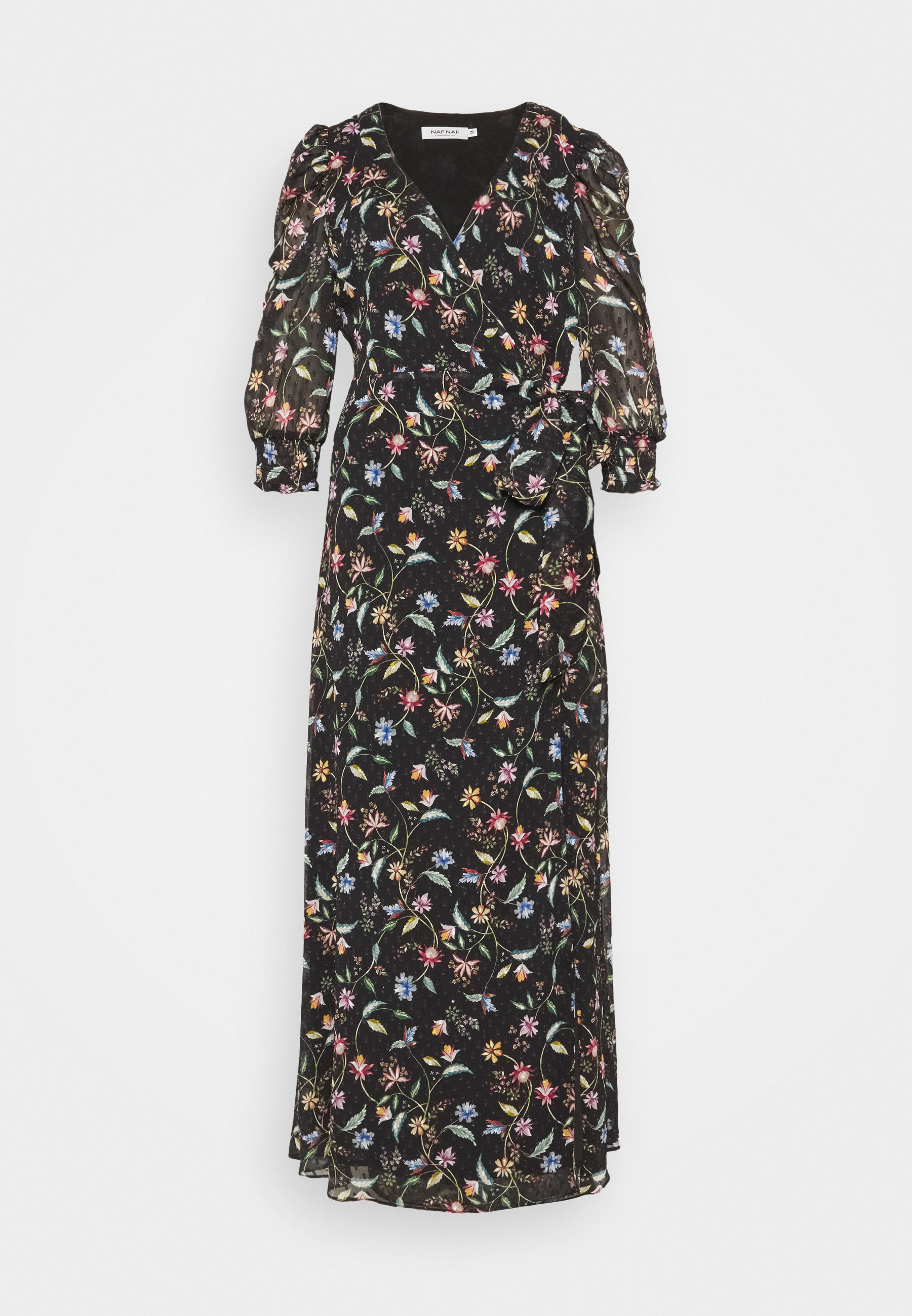 Naf Naf Friday Longue Maxi Dress Noir Black Zalando De