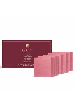 Dr Botanicals LA ROSE FRANCAISE FACIAL CLEANSING BAR 100G - PACK OF 5 - Soap bar - pink