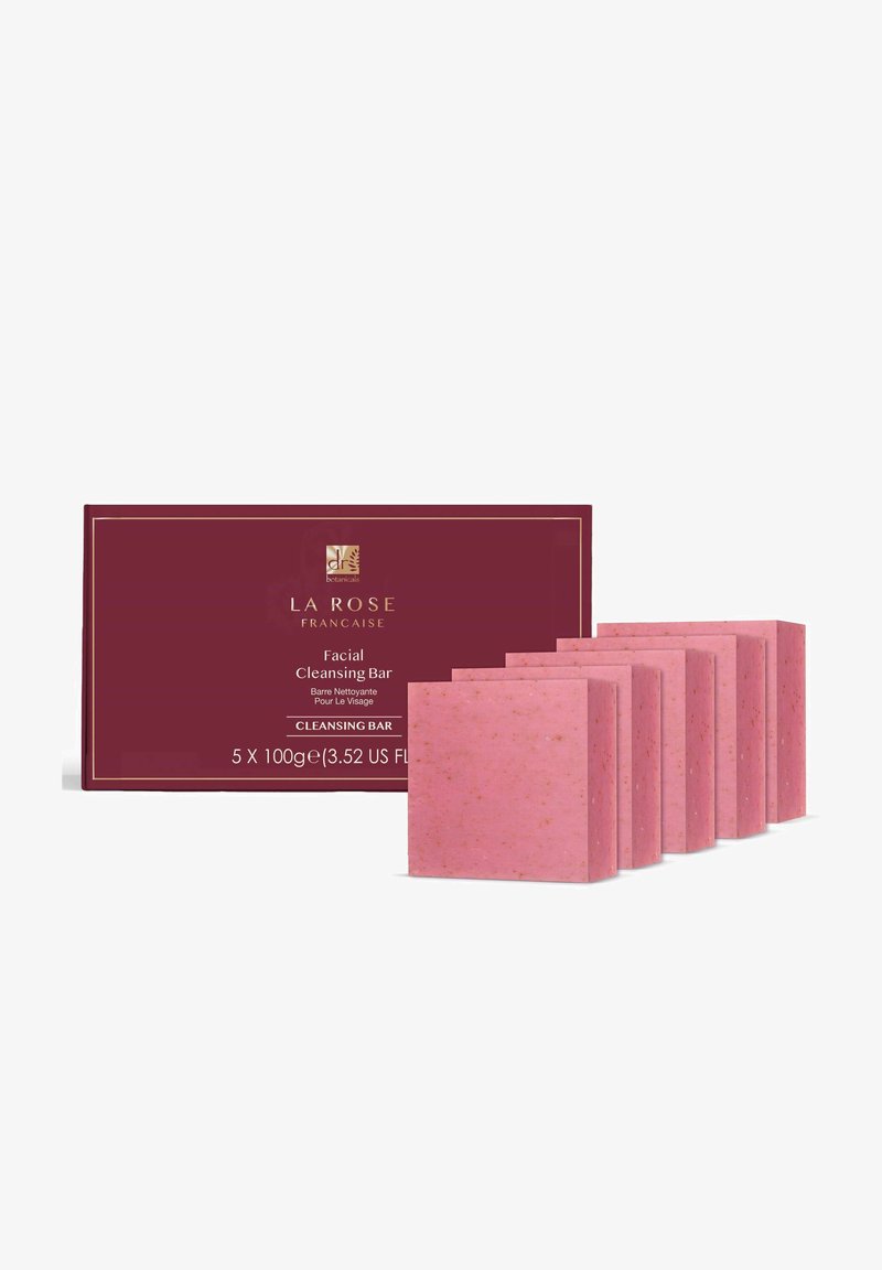 Dr Botanicals LA ROSE FRANCAISE FACIAL CLEANSING BAR 100G - PACK OF 5 różowy