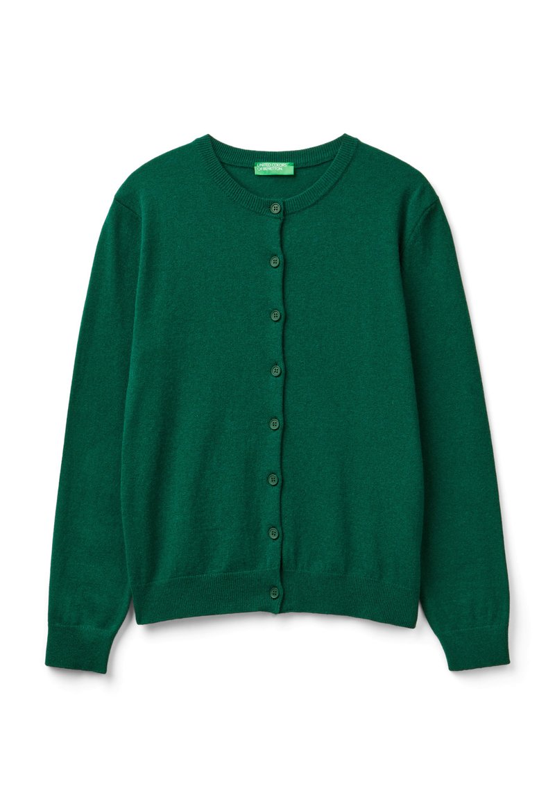 United Colors Of Benetton Mädchen Strickjacke - Grüner Hoodie Mit Kapuze Größe 150