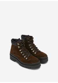 Marc O'Polo Schnürstiefelette - coffee