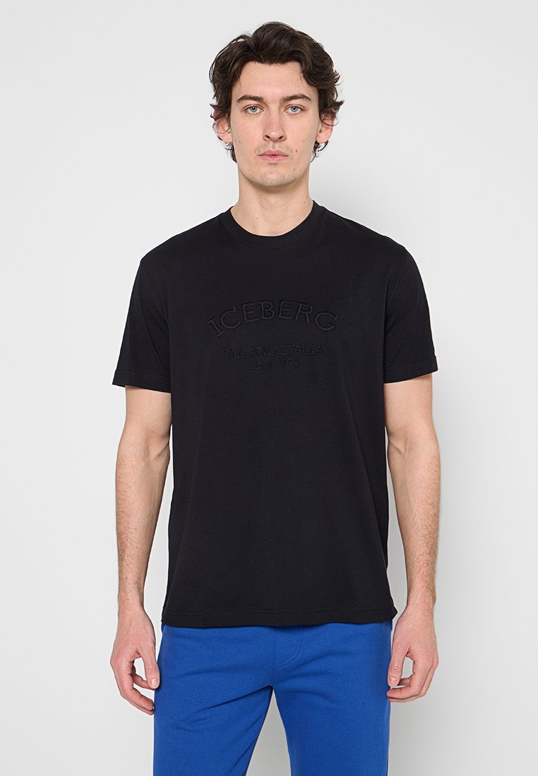 Iceberg T-shirt print zwart