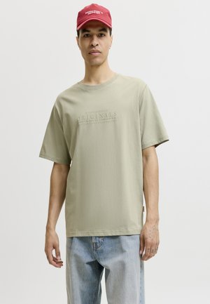 Jack & Jones, CATSKILLS MINIMAL TEE CREW NECK - Lihtne T-särk - seagrass