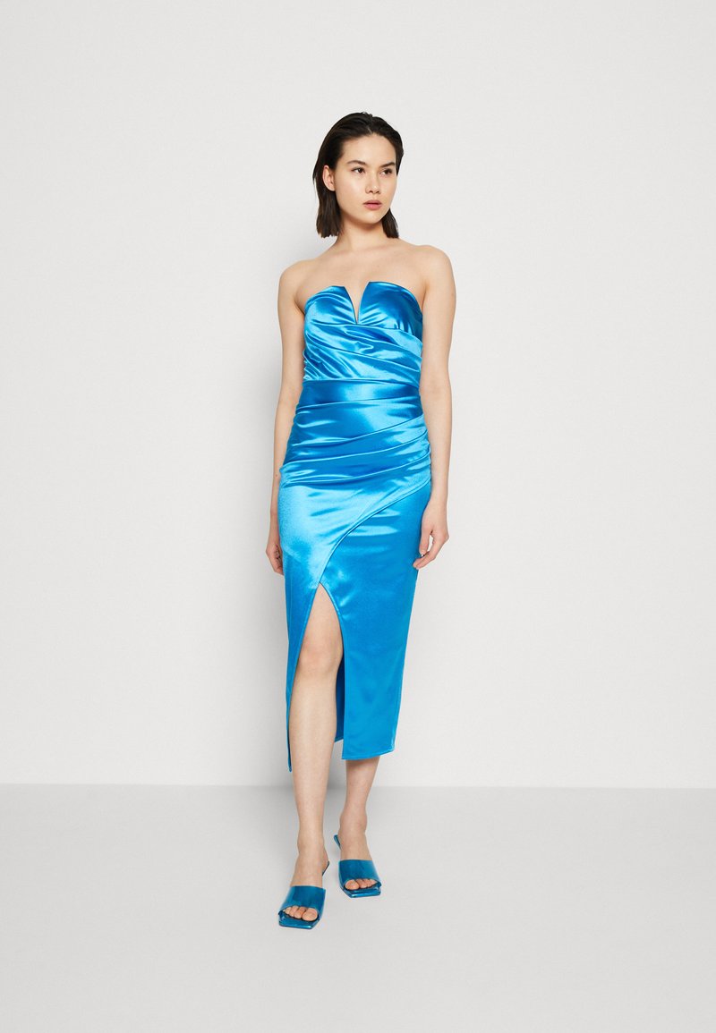 WAL G. PARTY BEN V NECK MIDI - Cocktail φόρεμα / Φόρεμα για πάρτι - ocean blue