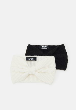 2 PACK - Cache-oreilles - black/off-white