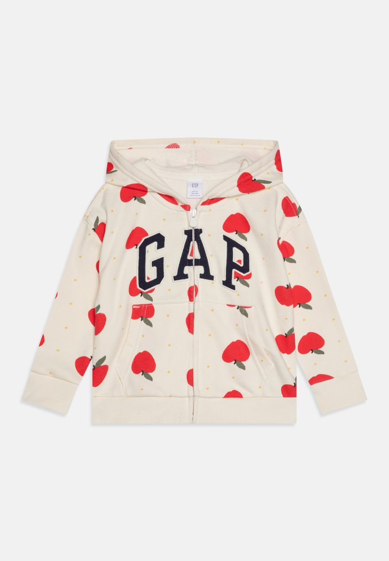GAP LOGO GIRL - Zip-up sweatshirt - ivory frost