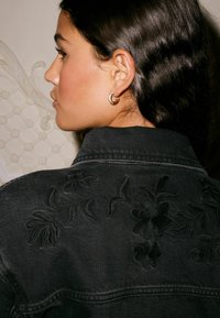 Next TALL FIT EMBROIDERED  - Jachetă din denim - black