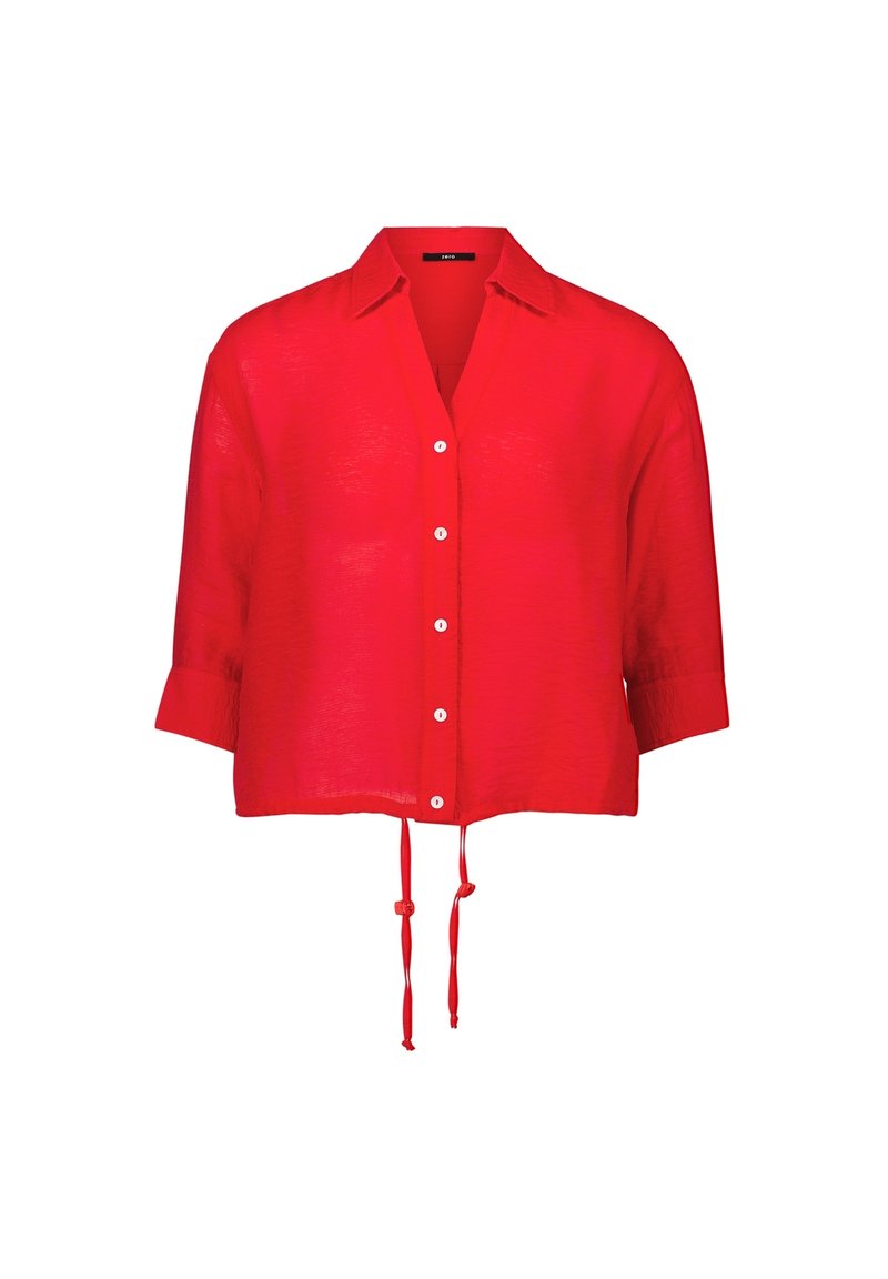 open lace back dress Universal Standard Plus Size Stretch Cupro Button-Down Blouse main image 1