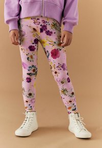 Next ANIMAL PRINT - Tajice-hlače - pink floral