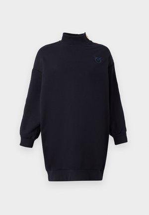 Pinko MUESLI MAXI MAGLIA FELPA CON BOTTONI IN METALLO - Vestito casual - blu tenebra