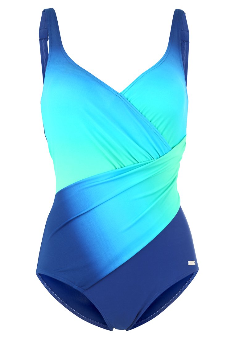Lascana Badeanzug Blue Turquoise Blau Zalando De