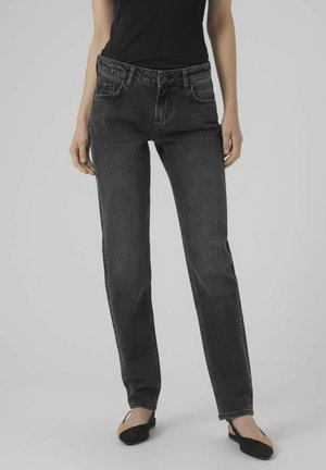 Vero Moda LOW RISE  - Traperice suženog kroja - black denim