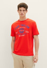 TOM TAILOR LOGO  - T-shirt print - basic red