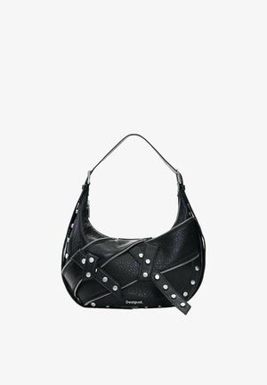Desigual, MEDIUM STUDDED SHOULDER BAG - Handtasche - black