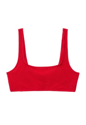 & OTHER STORIES, & OTHER STORIES TEXTURED BIKINI TOP - Haut de bikini - red