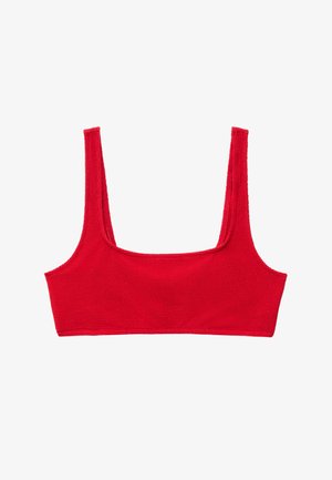 & OTHER STORIES, & OTHER STORIES TEXTURED BIKINI TOP - Haut de bikini - red